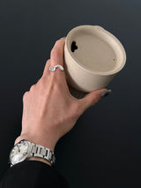 [925silver] Wave knot ring