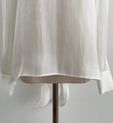 Neju Bling Satin Tie Blouse