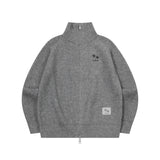 ロアハイネック2wayニットジップアップ (2COLOR)