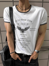 Eagle Graphic Cropped Muscle Tee