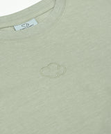 (W) エッセンシャルロゴセミクロップピグメント半袖Tシャツ_3 Color