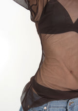S-curve Mesh t-shirt
