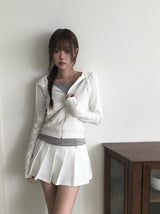 Gazelle Slim Fit Crop Hood Zip-Up