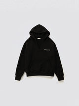 V-neck Logo Hoodie_Black
