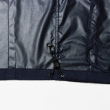 Poly Cotton Zip Shirts Jacket - NAVY