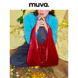 muva.ラージキャパシティ フォルダブル トートバッグ オリジナル ショルダーバッグ
