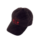 Love Peace Corduroy cap  Brown