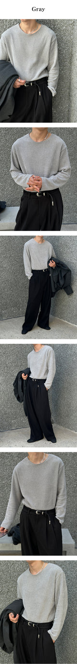 [Unisex] ベルベットカッティングニット(4color)