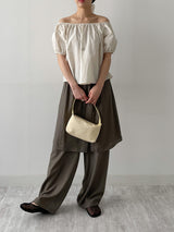 Nylon Two-Way Flare Blouse