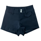Sculpt Two-Button Spandex Shorts & Belt SET (3 Colors)