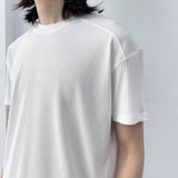 Vertical Ribbed Cropped Tee