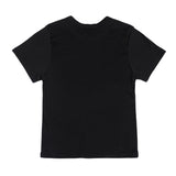 90's scallop stitch neck t-shirt (BLACK)