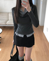 Reet Drape Layered Shirt