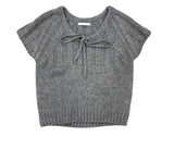 Seri Alpaca Ribbon Short Sleeve Knit (3c)