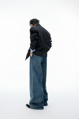 Washed Wide Leg Jeans