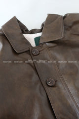 String Leather Dumble Half Coat