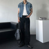 MG323 Pinter Crop Denim Shirt (2 colors)
