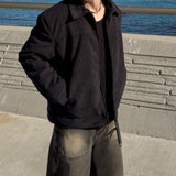 Luna suede padding jacket