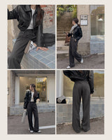【MADE】No button Wide slacks