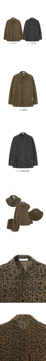 [S/S] Leopard damage shirts(2color)