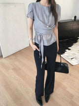 Saseon wrap blouse