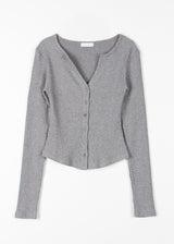 MUTE V RIB CARDIGAN