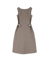 BACKLESS LONG ONE-PIECE (KHAKI)