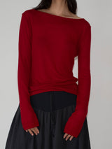 FLARE RIB SKIRT (CAHRCOAL)