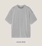 Pleate オーバーフィット半袖Tシャツ