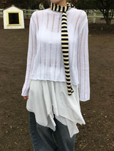 Humming Damage See-Through Knit (5c)