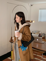 Camel Boa Hood Duffle Mustang Coat