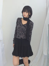 vintage knit lace skirt