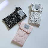 Pencil Pouch_Quilted Heart White