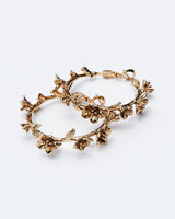 Garden Medium Hoop Earrings Gold