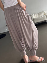 Relaxie Harem Yoga Ribbed Capri Pants 3color