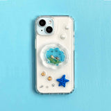 Aqua pocket resin phone case