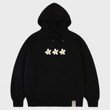 [UNISEX]3ペインティングフラワースマイルフーディー