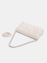 Geometric Pleated Quilted Chain Bag