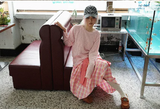 Check Tie Skirt (pink)