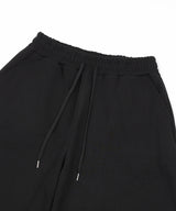 レタリングビッグロゴバルーンスウェットパンツ- Black