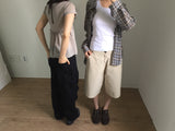 Pigmented Cotton Twill Pants (3color)