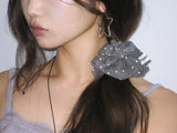 Little star scrunchie (Charcoal)