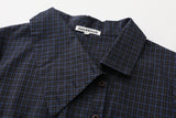 Classic Square Collar Check Shirt