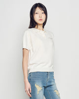 26SS WOMAN ベーシック半袖カラーニット
