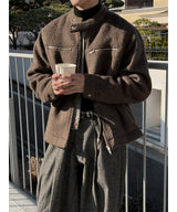 [F/W] ウルフファーバイカージャケット(3color)