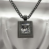 frame stone II necklace_DIA