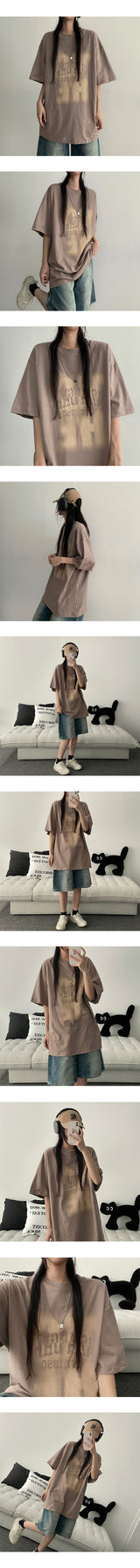 Darun Overfit Short Sleeve T-shirt covered