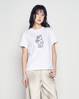 26SS WOMAN DIRTY WASHED WIDE DENIM PANTS