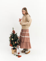 Basic Cable Knitwear (Beige)