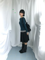 ベロニベーシックベルプリーツスカート